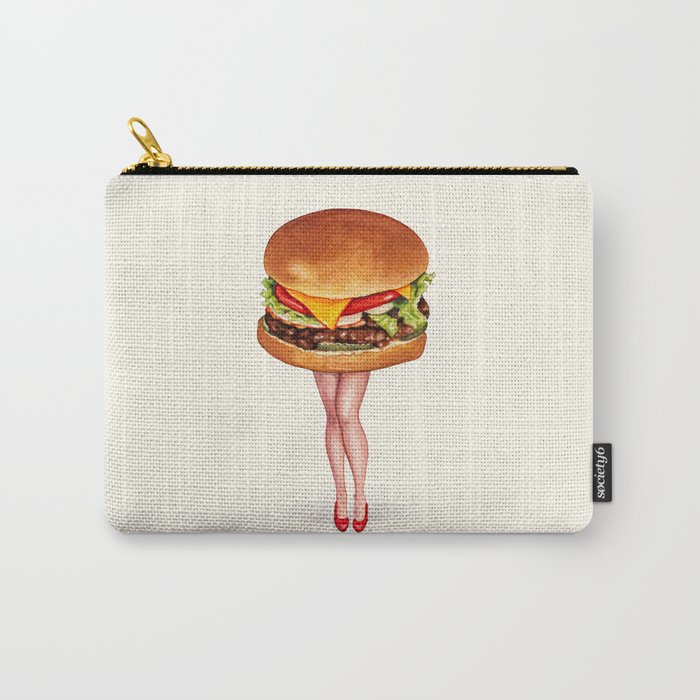 Cheeseburger Pin-Up Carry-All Pouch