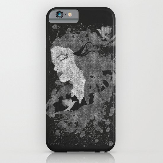 Cosmic dreams (B&W) iPhone & iPod Case