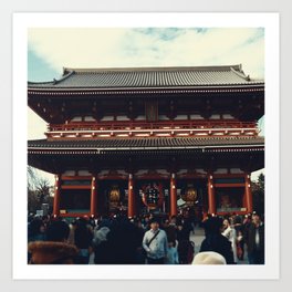 Japan Photography - Sensō-Ji Temple In Tokyo Art Print
