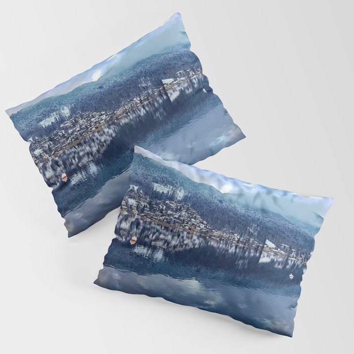 New Zealand Photography - Beautiful City Under The Mysterious Sky Pillow Sham