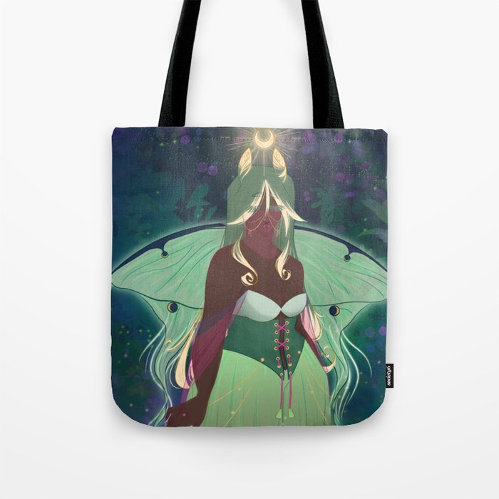 luna moth fairy Tote Bag