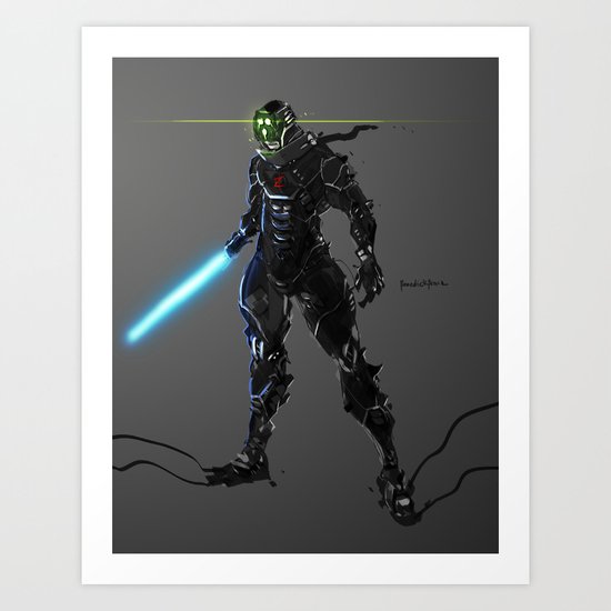 Recon Raptor Art Print