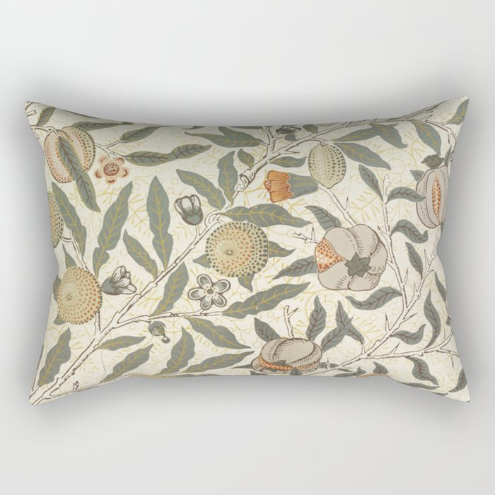 William Morris Fruit Pattern Rectangular Pillow