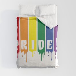 Pride Month Wet Color Gay Rainbow  Duvet Cover
