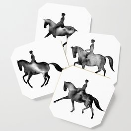 Dressage Horse Silhouettes Coaster