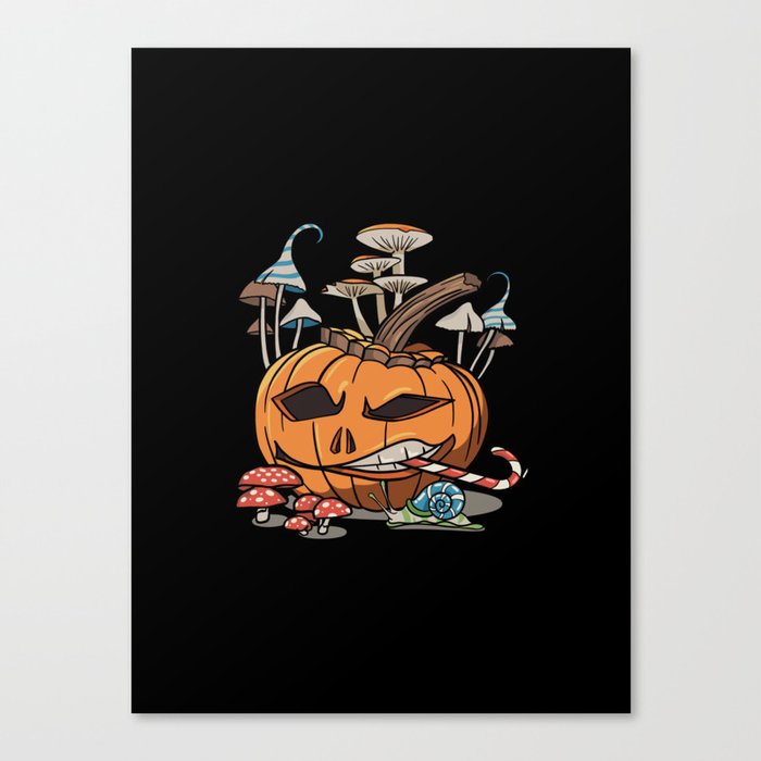 Goblincore Pumpkin Canvas Print