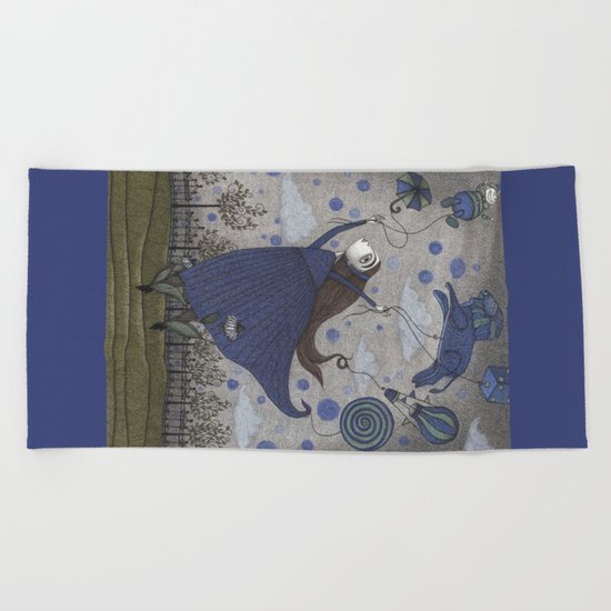 Violetta Dreaming Beach Towel