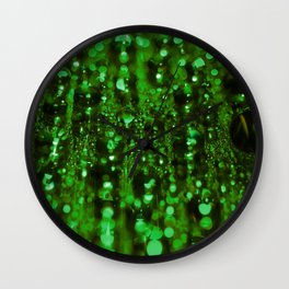 Green Fractal Wall Clock