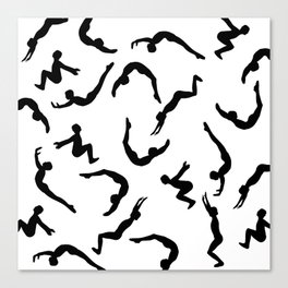 Sports pattern - Gymnastics Flickflack Canvas Print