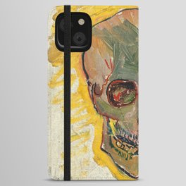 Skull by Vincent van Gogh, 1887 iPhone Wallet Case