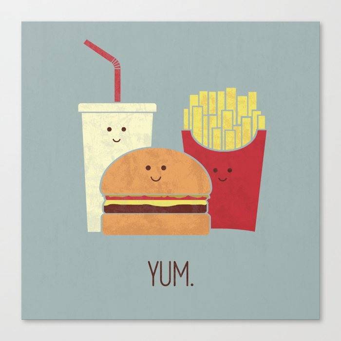 Fast Food Canvas Print