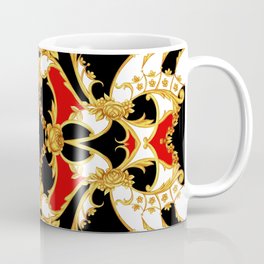 Rococo intricate panel with floral elements Coffee Mug