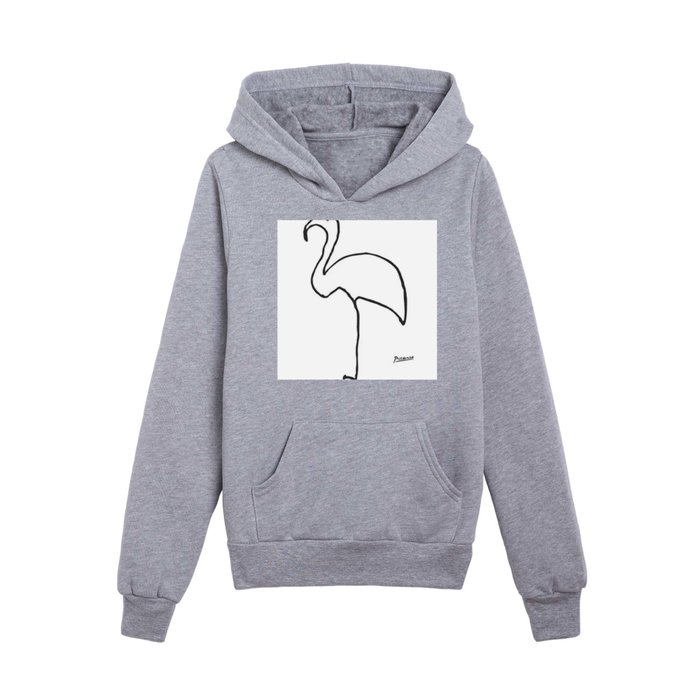 Flamingo Drawing - Pablo Picasso Kids Pullover Hoodie
