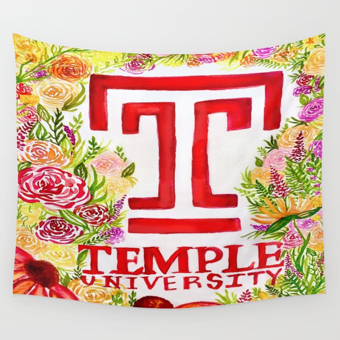 Temple University - Wildflowers Wall Tapestry