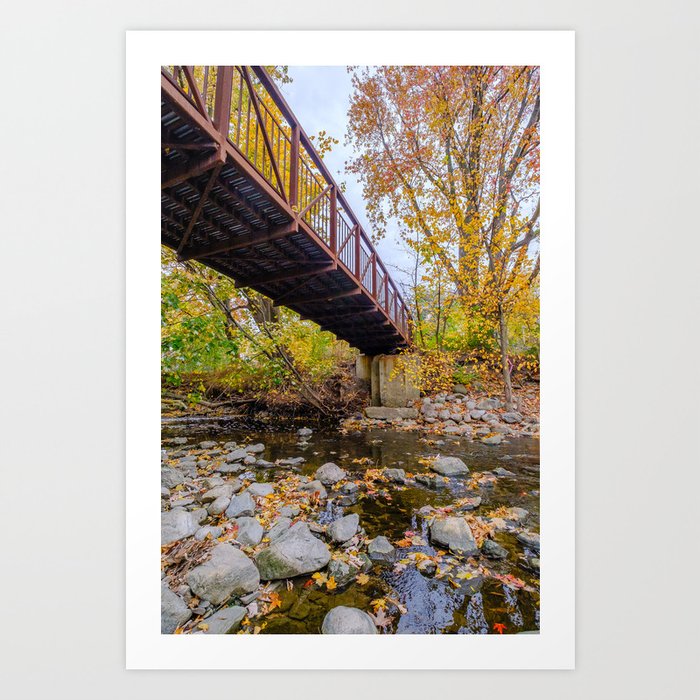 Autumn Bridge Photograph Art Print