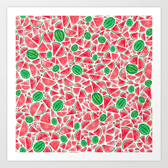 Watermelons Art Print
