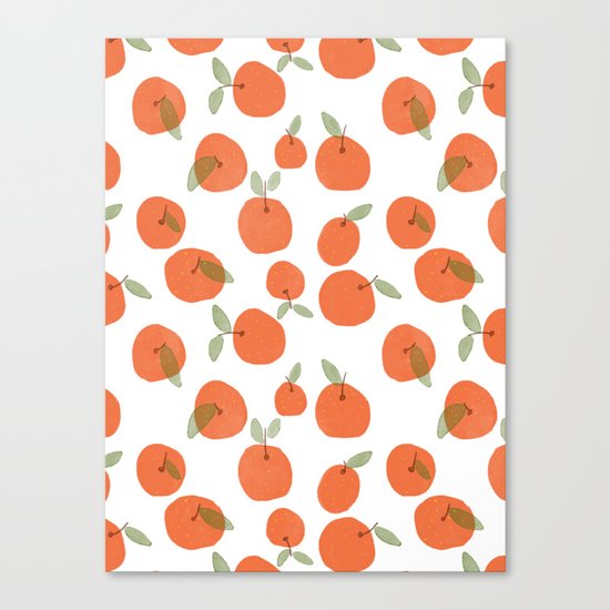 Oranges Pattern Canvas Print