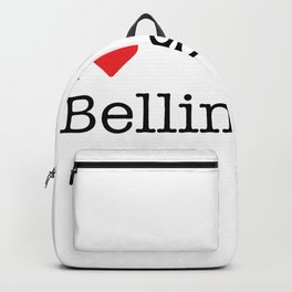 I Heart Bellingham, WA Backpack | Typewriter, Washington, Wa, Love, Red, Graphicdesign, White, Heart, Bellingham 