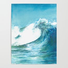 Bleu de l'ocean Poster