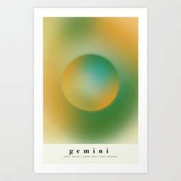 Gemini Aura Art Print | Astrology Art Print