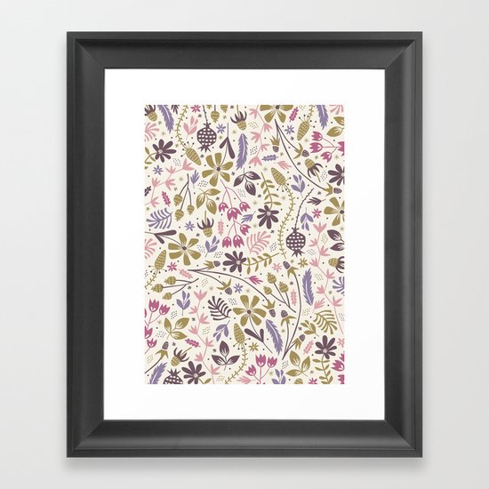 Vintage Blooms Framed Art Print