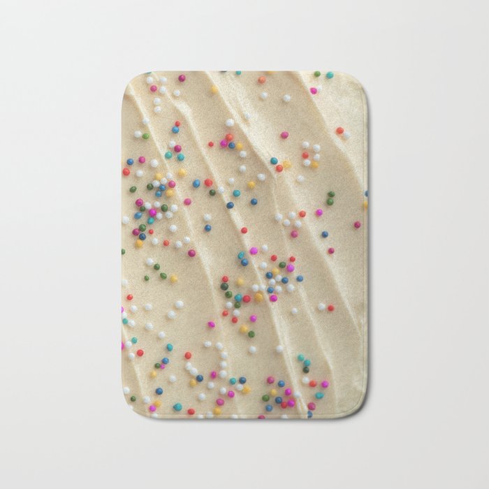 Vanilla Frosting & Candy Sprinkles Bath Mat