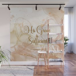 His Grace (Beige/Gold) Wall Mural