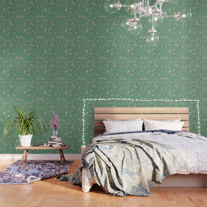 William Morris Bird And Pomegranate Wallpaper By Restoredvintage