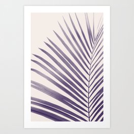 Purple Palm Leaf Art Print