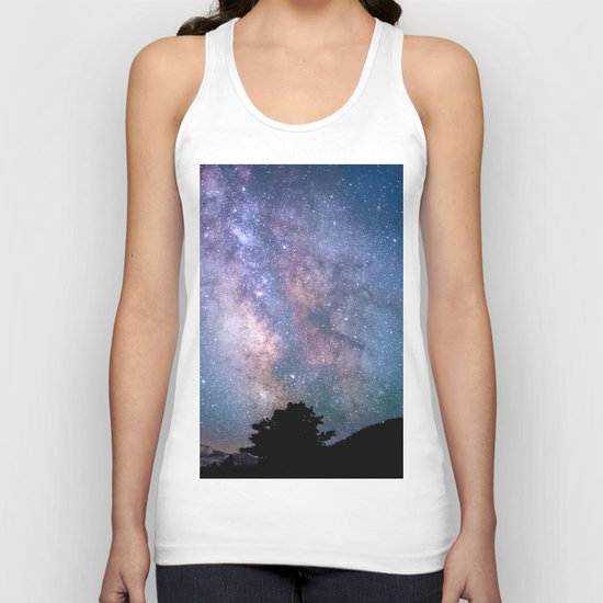 The Night Sky II - glowing stars Unisex Tank Top