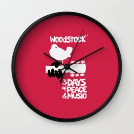 Woodstock 1969 | music festival | Music gift Wall Clock