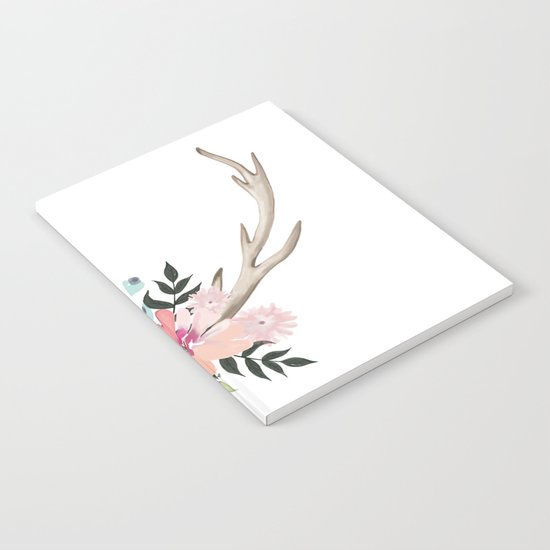 watercolor horns Notebook