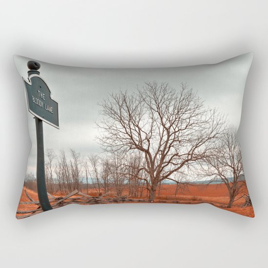 Bloody Red Lane Rectangular Pillow