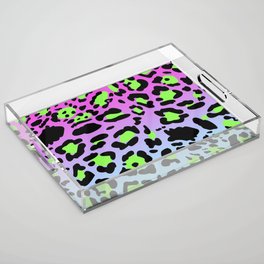 Bright Leopard Print 03 Acrylic Tray