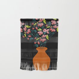 Flowers in a Dark Room Wall Hanging