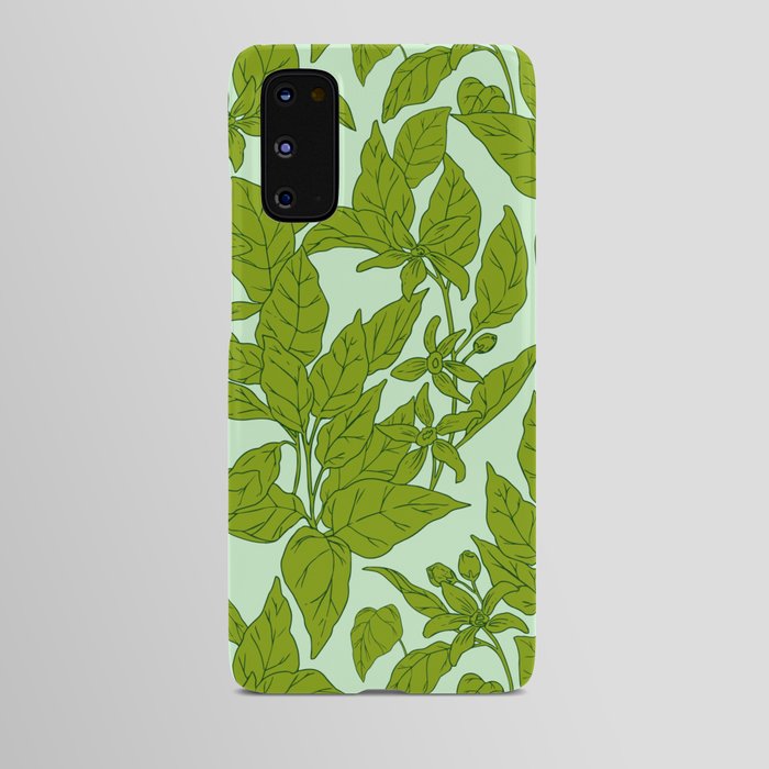 Minty Fresh Leaves Android Case