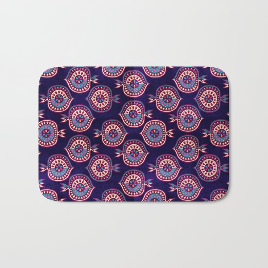 Decorative pomegranate pattern Bath Mat