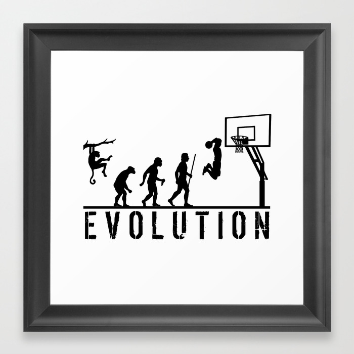 Evolution Basketball Framed Art Print By Macromc Society6