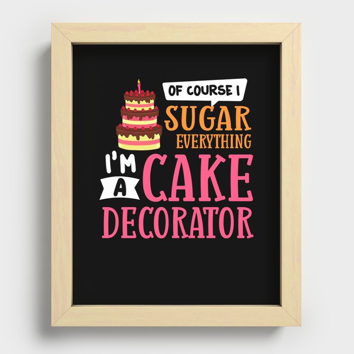 Cake Decorating Ideas Beginner Decorator Recessed Framed Print