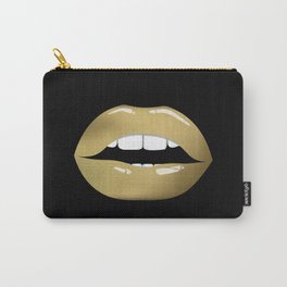 Luscious Golden Lips Carry-All Pouch