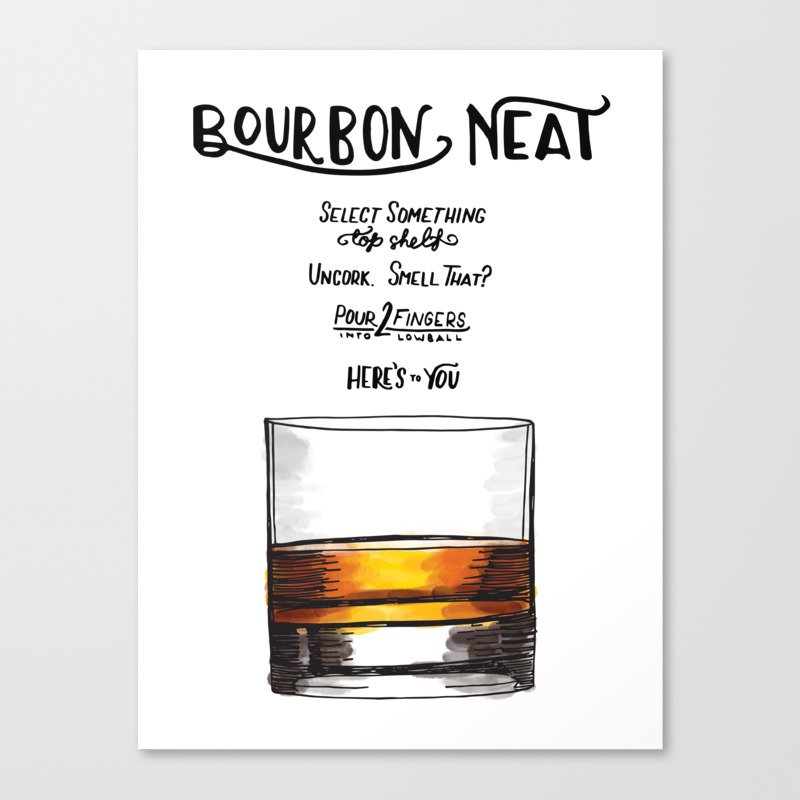 the drink collective bourbon neat canvas