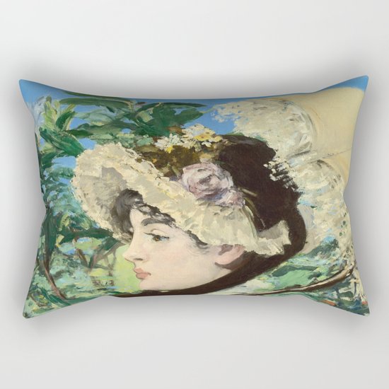 Manet's Jeanne Rectangular Pillow