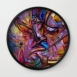 Color and Lines Wall Clock