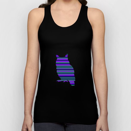 Owl Stripes Unisex Tank Top