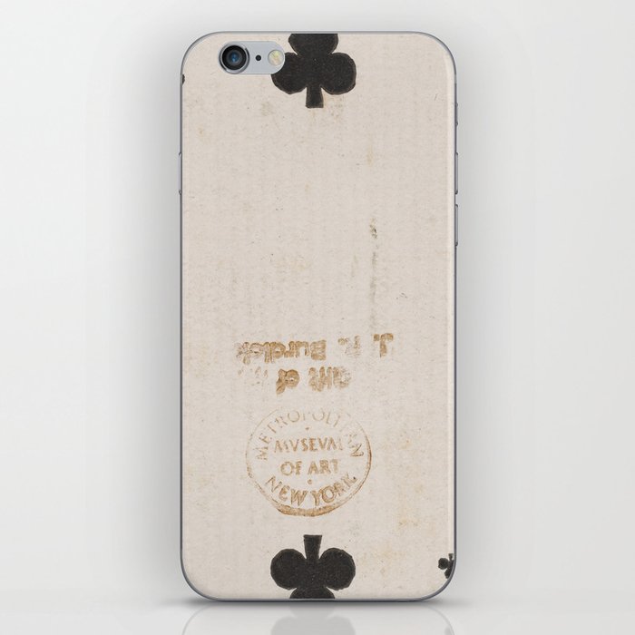 Two of Clubs (black), from the Playing Cards series (N84) for Duke brand cigarettes iPhone Skin