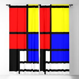 Mondrianista Blackout Curtain
