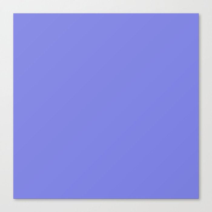 Dark Periwinkle Purple Solid Color  Canvas Print