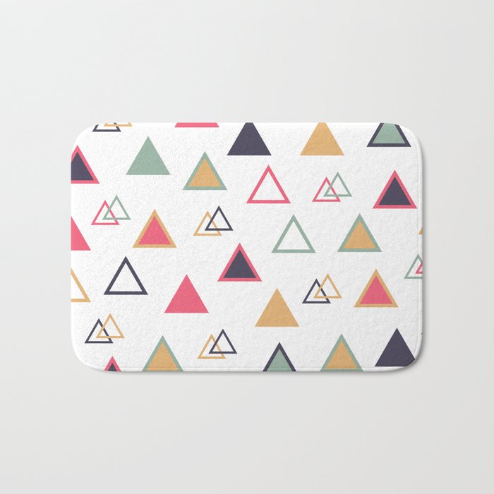 Lovely Triangles  Bath Mat