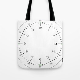 Minimalist Bauhaus Clock Tote Bag