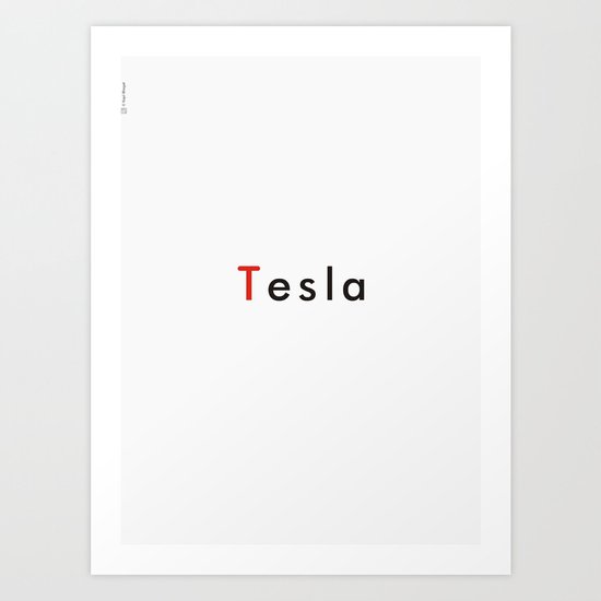 Nikola Tesla Art Print